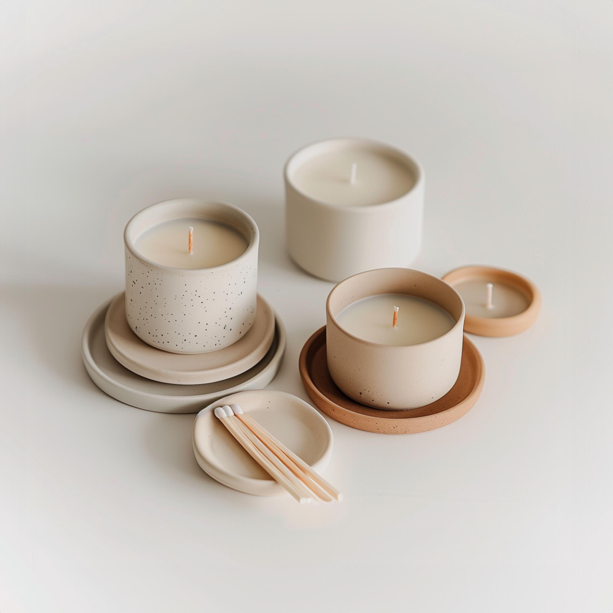 عرض خاص ٣ كاسات مع معلقه مجانا من الشمع